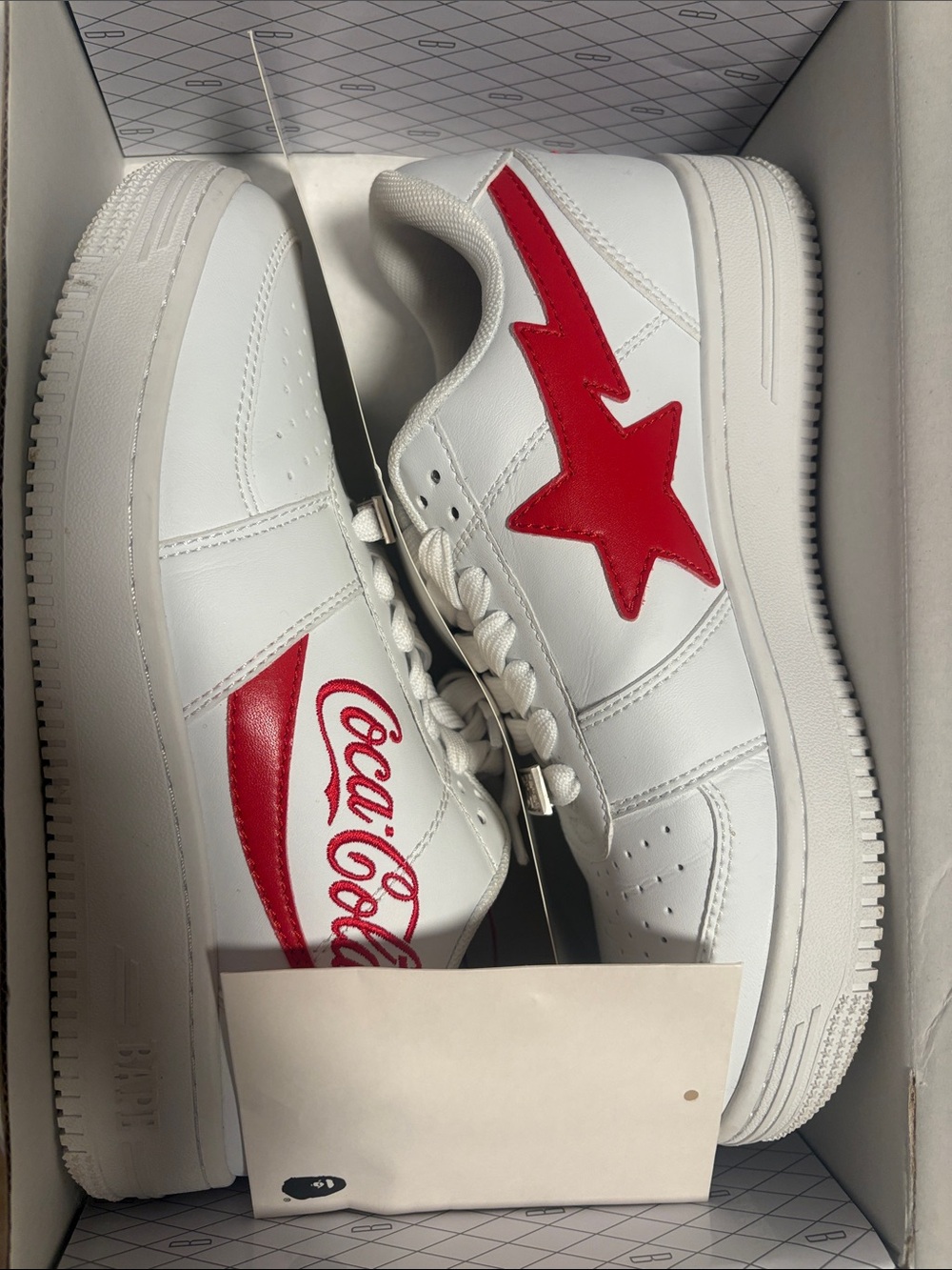 Coca-Cola x Bapesta Low 'White'